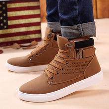 Load image into Gallery viewer, Ankle boots warm men snow boots winter Lace-up men shoes 2019 new arrival fashion flock plush winter boots men size 39-47