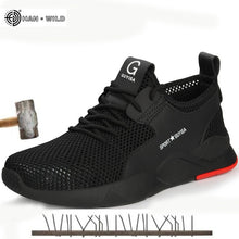 Load image into Gallery viewer, Male Steel Toe Work Safety Shoes Men Boots Breathable Outdoor Casual Sneaker Anti-smashing Piercing Work Safety Boot Mens